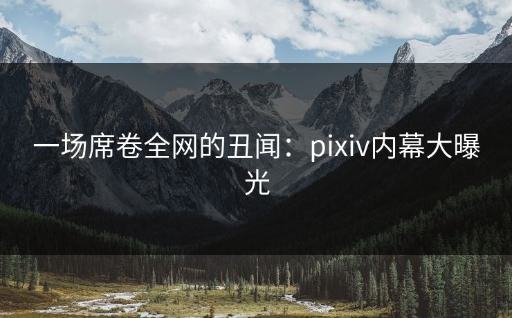 一场席卷全网的丑闻：pixiv内幕大曝光